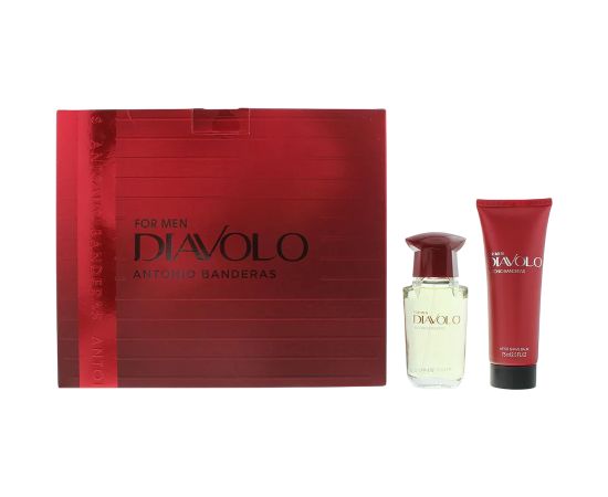 Set Antonio Banderas: Diavolo, Eau De Toilette, For Men, 50 ml + Diavolo, Calming, After-Shave Balm, 75 ml Dāvanu komplekti
