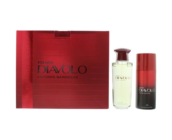 Set Antonio Banderas: Diavolo, Eau De Toilette, For Men, 100 ml + Diavolo, 24h Protection, Deodorant Spray, For Men, 150 ml Парфюмерные наборы