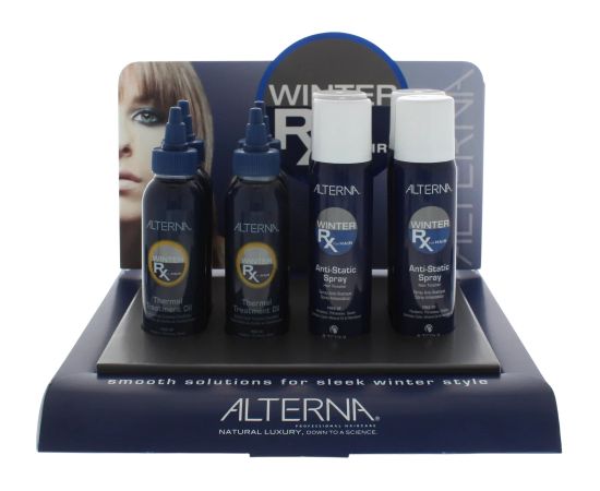 Set Alterna: Winter Rx, Hair Spray Treatment, Against Hair Static, 4 pcs, 92 g + Winter Rx, Hair Oil Treatment, Against Hair Static, 4 pcs, 100 ml Уход за волосами