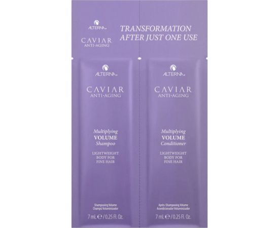 Multiplaying Volume Set Alterna: Alterna, Hair Conditioner, For Volume, 7 ml + Alterna, Hair Shampoo, For Volume, 7 ml Matu kopšana