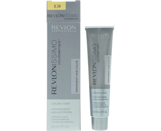 Revlon, Revlonissimo Colorsmetique, Permanent Hair Dye, 8.34 Light Coppery Gold Blonde, 60 ml Matu kopšana