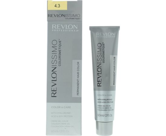 Revlon, Revlonissimo Colorsmetique, Hyaluronic Acid, Permanent Hair Dye, 4.3 Medium Golden Brown, 60 ml Matu kopšana