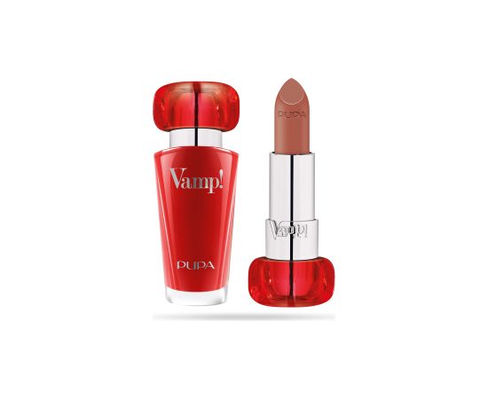 Pupa, Vamp!, Paraben-Free, Volume, Cream Lipstick, 106, Cappucino, 3.5 g *Tester Lūpu krāsas, spīdumi, balzāmi