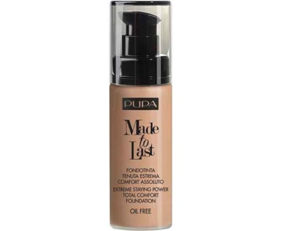 Pupa, Made To Last, Paraben-Free, Long Lasting, Liquid Foundation, 060, Golden Beige, 30 ml *Tester Dekoratīvā kosmētika