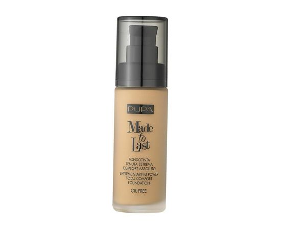 Pupa, Made To Last, Paraben-Free, Long Lasting, Liquid Foundation, 03, Dark Ivory, 30 ml *Tester Dekoratīvā kosmētika