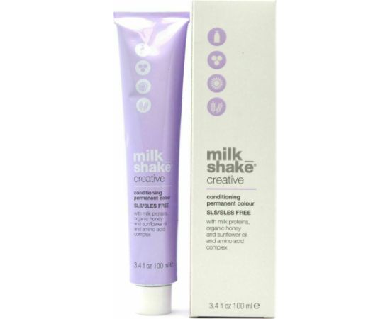 Milk Shake, Creative, SLS/SLES-Free, Permanent Hair Dye, 8.138AG Ash Gold Light Blonde, 100 ml Matu kopšana