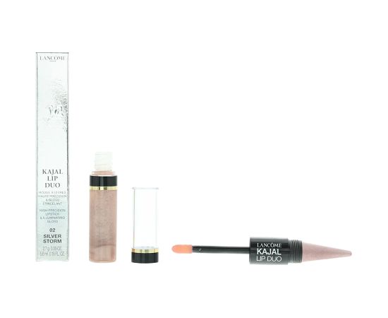 Lancome, Kajal Lip Duo, Duo, Liquid Lipstick, 02, Silver Storm, 2.7 g Lūpu krāsas, spīdumi, balzāmi