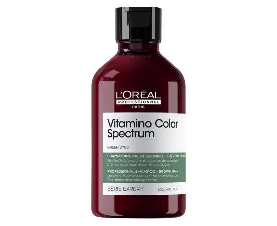 L'Oreal Professionnel, Vitamino Color Spectrum Green, Hair Shampoo, Neutralizing Red Tones, 300 ml Šampūni