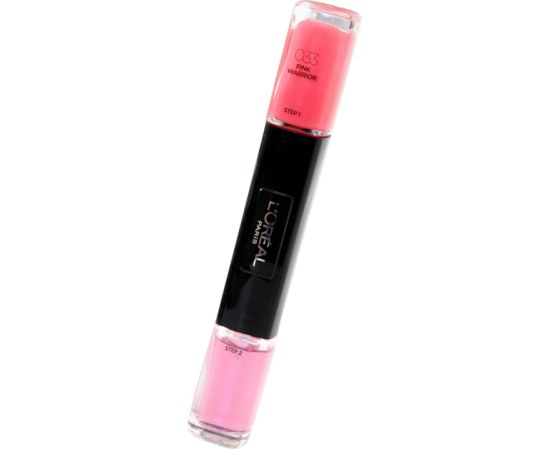 L'Oreal Paris, Infallible, Nail Polish 2-In-1, 033, Pink Warrior, 2 x, 5 ml Nagu lakas