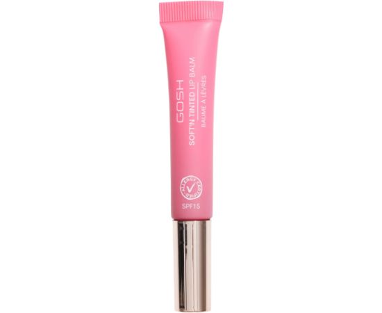 Gosh, Soft'n Tinted, Vegan, Hydrates, Lip Balm, 005, Pink Rose, SPF 15, 8 ml *Tester Помады, блески, бальзамы