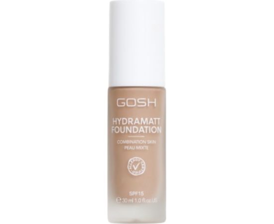 Gosh, Hydramatt, Matte, Liquid Foundation, 006Y, Medium Light, SPF15, 30 ml *Tester Dekoratīvā kosmētika