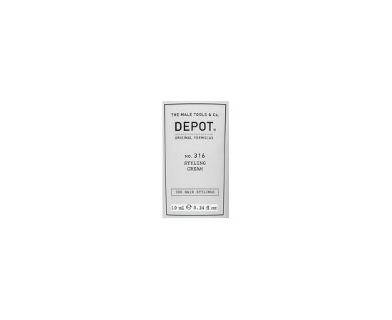 Depot, 300 Hair Stylings No. 316, UV Filter, Hair Styling Cream, Medium Hold, 10 ml Matu kopšana