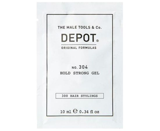 Depot, 300 Hair Stylings No. 304, Botanical, Hair Styling Gel, For Styling, Strong Hold, 10 ml Matu kopšana
