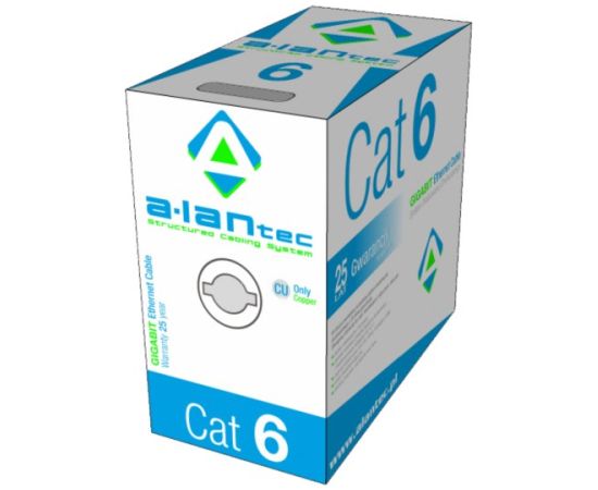 A-LAN KIU6LINKA305 networking cable Grey 305 m Cat6 U/UTP (UTP) Сетевые кабели, провода