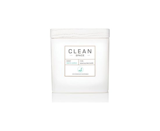 Clean, Space Warm Cotton, Scented Candle, 227 g Telpu aromāti