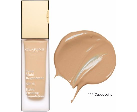Clarins, Extra-Firming, Anti-Ageing, Liquid Foundation, 114, Cappucino, SPF 15, 15 ml *Tester Dekoratīvā kosmētika