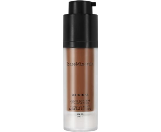 BareMinerals, Original Liquid Mineral, Luminous, Liquid Foundation, 30, Deepest Deep, SPF 20, 30 ml Dekoratīvā kosmētika