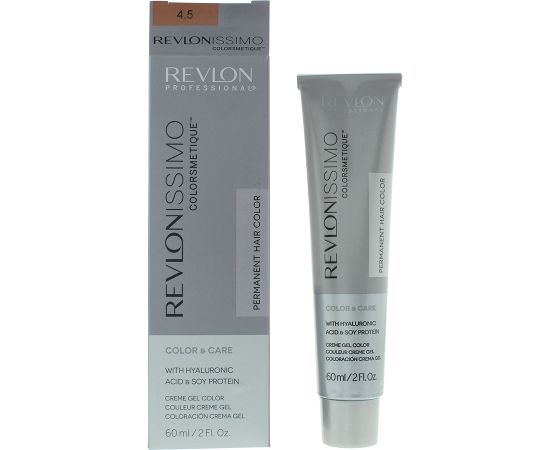 Revlon, Colorsmetique, Hyaluronic Acid, Permanent Hair Dye, 4.5 Medium Mahogany Brown, 60 ml Matu kopšana