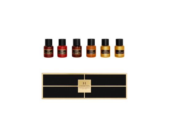 Set Carolina Herrera: Mystery Tobacco, Eau De Parfum, For Women, 5 ml + Stallion Leather, Eau De Parfum, For Women, 5 ml + Sandal Ruby, Eau De Parfum, For Women, 5 ml + Gold Incense, Eau De Parfum, For Women, 5 ml + True Oud, Eau De Parfum, For Women, 5 m Dāvanu komplekti