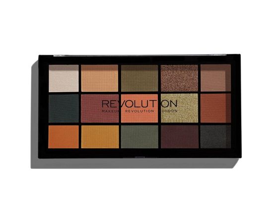 Makeup Revolution, Reloaded, Vegan, Eyeshadow Palette, Iconic Division, 15 pcs, 16.5 g Dekoratīvā kosmētika