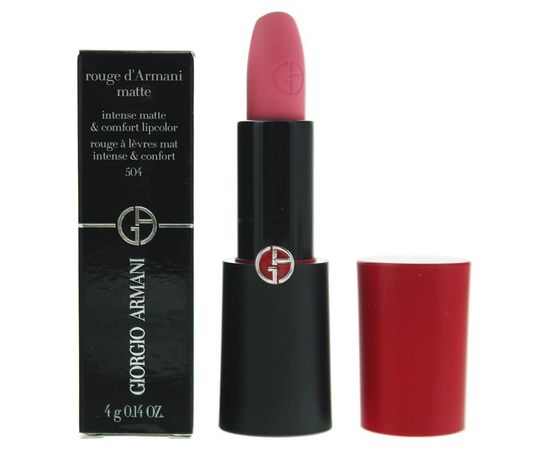Giorgio Armani, Rouge d'Armani, Matte, Cream Lipstick, 504, Russian Rose, 4 g Lūpu krāsas, spīdumi, balzāmi