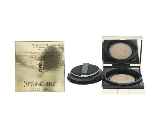Yves Saint Laurent, Touche Eclat Le Cushion Collector, golden pigments & antioxidants, Luminous, Liquid Foundation, B30, Almond, 15 g Dekoratīvā kosmētika