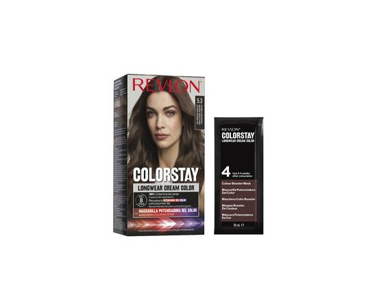 Revlon, Color Stay, Permanent Hair Dye, 5.3 Medium Golden Brown, 165 ml Matu kopšana