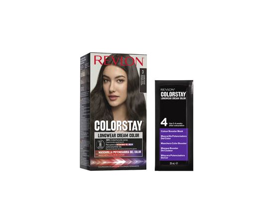 Revlon, Color Stay , Permanent Hair Dye, 03 Darkest Brown, 165 ml Matu kopšana