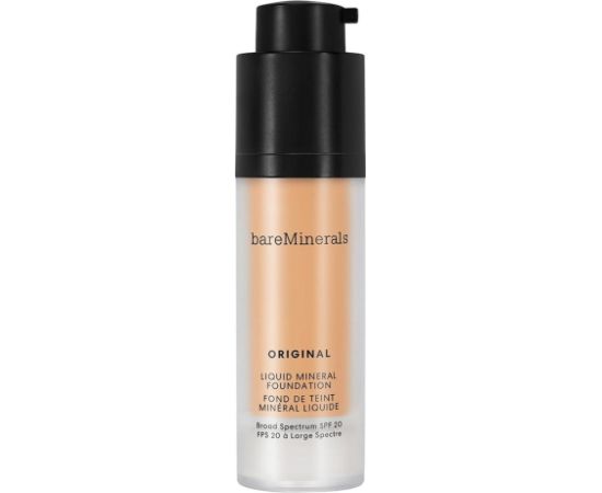 BareMinerals, Original Liquid Mineral, Luminous, Liquid Foundation, 20, Golden Tan, SPF 20, 30 ml Dekoratīvā kosmētika