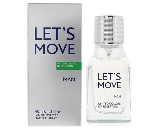 Benetton, Let's Move, Eau De Toilette, For Men, 40 ml Smaržas - NESAKĀRTOTS