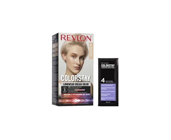 Revlon, Color Stay , Permanent Hair Dye, 01 Light Ash Blonde, 165 ml Matu kopšana
