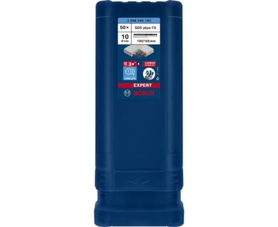 Bosch Expert hammer drill bit SDS-plus-7X,  10mm, 50 pieces (working length 100mm) Jaunumi -Dārzam