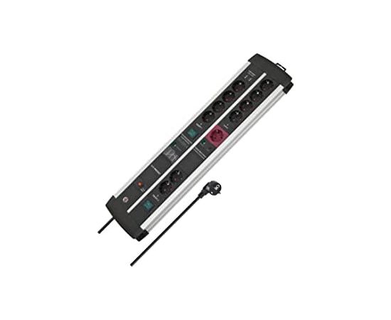 Brennenstuhl Premium-Protect-Line, 11-way duo, power strip (black/silver, 120,000A surge protection, 3 meters) Aудио-видео