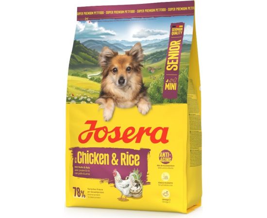 Josera Mini Senior Chicken & Rice 3kg Suņu barība