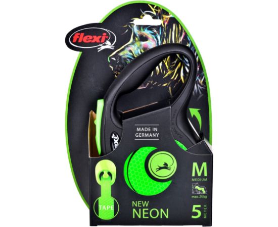 Flexi New Neon M 5 m Dog Retractable lead Citas preces