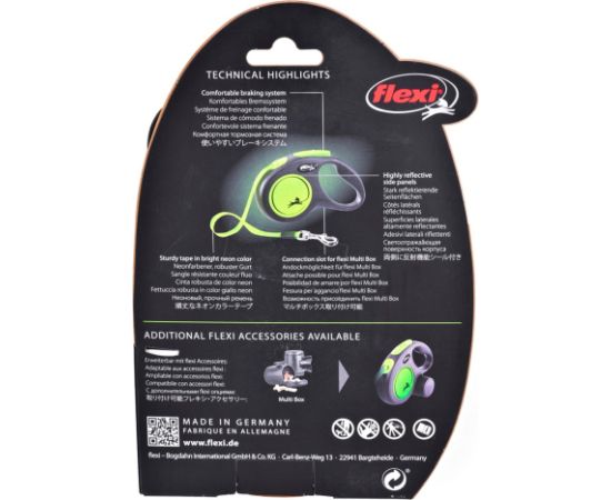 Flexi New Neon M 5 m Dog Retractable lead Citas preces