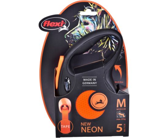 Flexi New Neon M 5 m Dog Retractable lead Citas preces