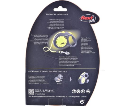 Flexi New Neon L 5 m Dog Retractable lead Citas preces