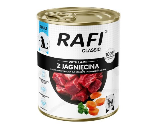 Dolina Noteci RAFI Classic with lamb - wet dog food - 800g Suņu barība