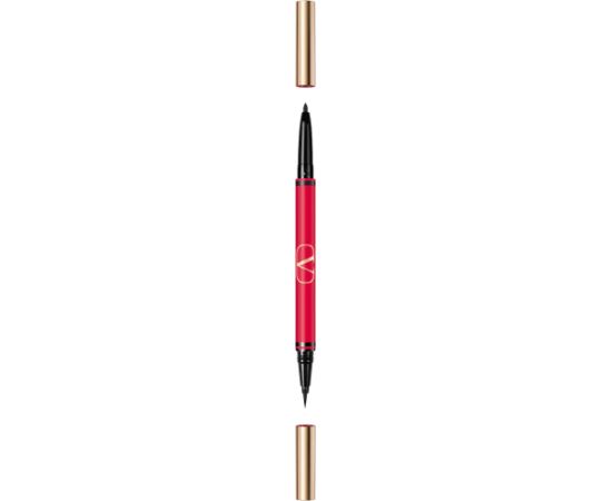 Valentino, Twin Liner, Double-Ended, Gel Pencil Eyeliner, 01, Black & Nero, 8 g Dekoratīvā kosmētika