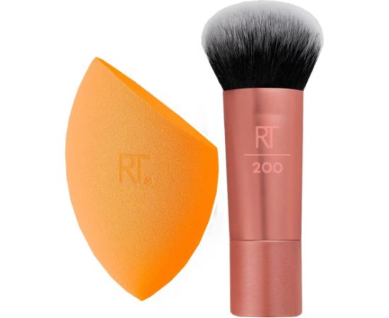 Travel Set Real Techniques: Mini, Blush Brush, RT200 + Miracle, Makeup Sponge, Orange Kосметические средства