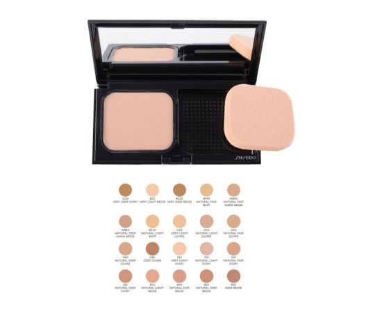 Shiseido, Sheer Matifying Compact, Oil-Free, Long Lasting, Compact Foundation, O20, Natural Light Ochre, SPF 10, Refillable, 9.8 g Dekoratīvā kosmētika