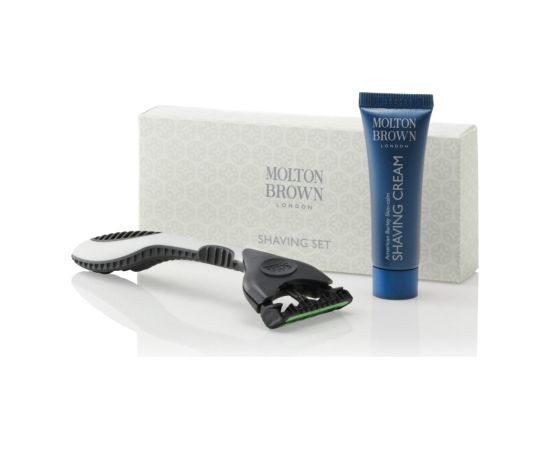 Shaving Kit Luxury Collection Set Molton Brown: Molton Brown, Shaving Razor, 1 Blade + Molton Brown, Shaving Cream Dāvanu komplekti
