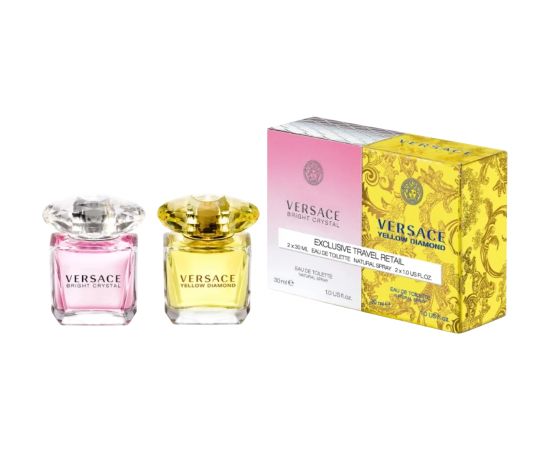 Set Versace: Bright Crystal, Eau De Toilette, For Women, 30 ml + Yellow Diamond, Eau De Toilette, For Women, 30 ml Dāvanu komplekti
