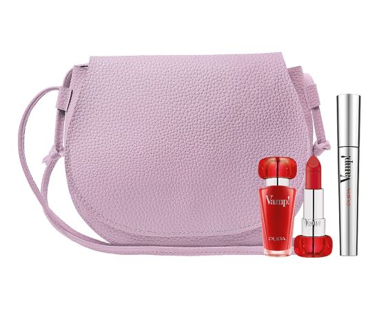 Set Pupa: Vamp! Definition, Paraben-Free, Waterproof, Lash Defining, Mascara, 001, Extra Black, 9 ml + Vamp!, Paraben-Free, Volume, Cream Lipstick, 301, Intense Red, 3.5 g Dekoratīvā kosmētika
