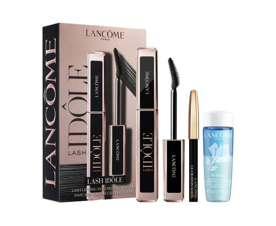 Set Lancome: Bi-Facil, Makeup Remover Lotion, 30 ml + Lash Idole, Lash Lift, Mascara, 01, Glossy Black, 8 ml + Khol Hypnose, Kohl Eyeliner, 01, Noir, 0.7 g Dekoratīvā kosmētika