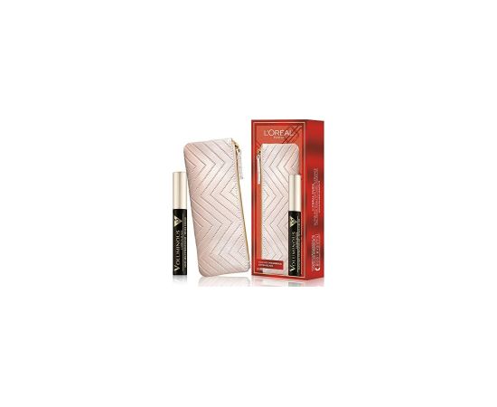 Set L'Oreal Paris: Textile Makeup Bag, Cream + Voluminous X5, Volumizing, Mascara, Extra Black, 7.5 ml Kосметические средства