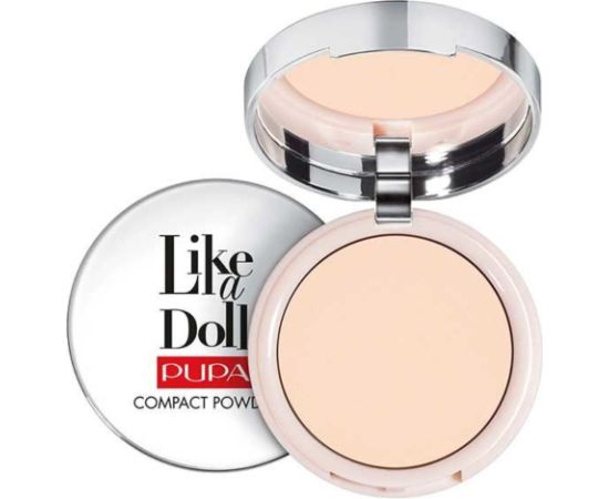 Pupa, Like A Doll, Paraben-Free, Transparent, Compact Powder, 01, Light Beige, 9 g *Tester Dekoratīvā kosmētika