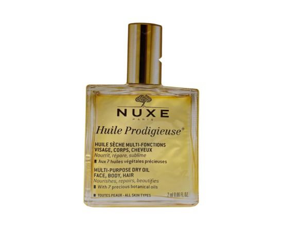 Nuxe, Huile Prodigieuse Multi-Purpose, Oil, For Hair & Body, 2 ml *Sample Sejas kopšana