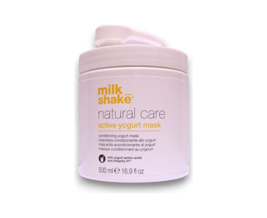 Milk Shake, Natural Care Active Yogurt, Hair Treatment Cream Mask, For Colour Protection, 500 ml Matu kopšana
